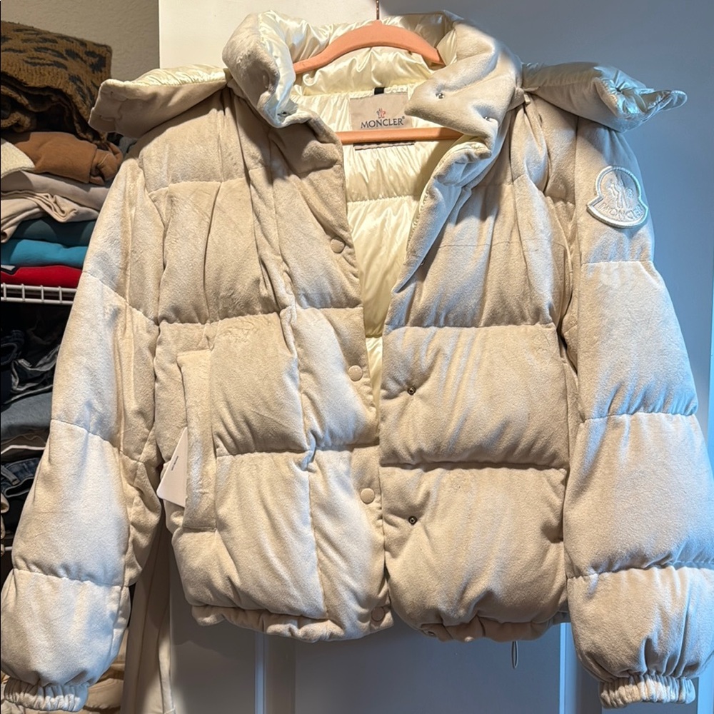 Moncler Off-White Quilted Jacket